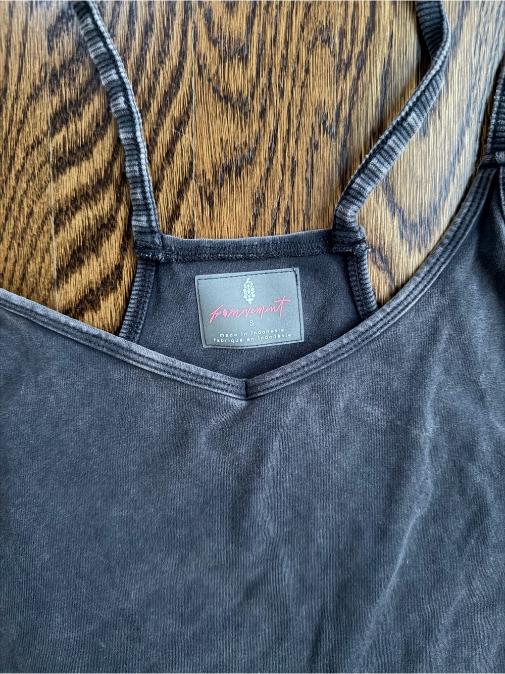 Free People Movement Washed Black Shortalls Hot Shot Romper - Picture 3 of 4